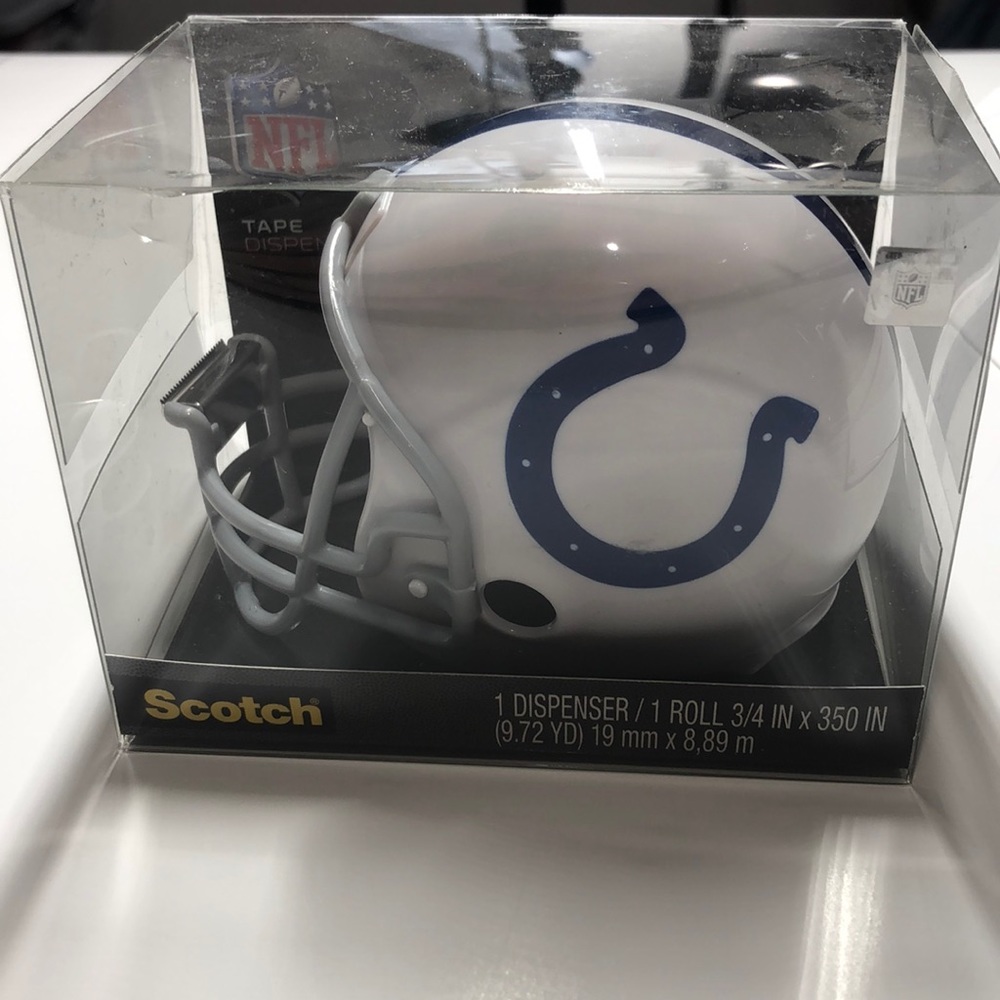 NIB NFL Scotch Indianapolis Colts helmet tape dispenser